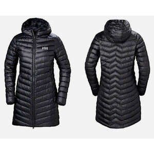 Helly Hansen Women's Verglas Long Insulator Hooded‎ Puffer Coat Large